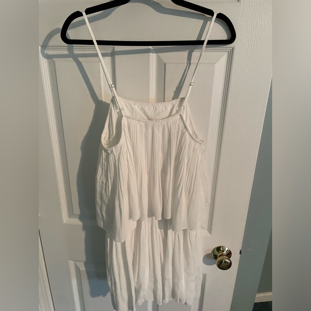White Ruffle Romper - Picture 2 of 2